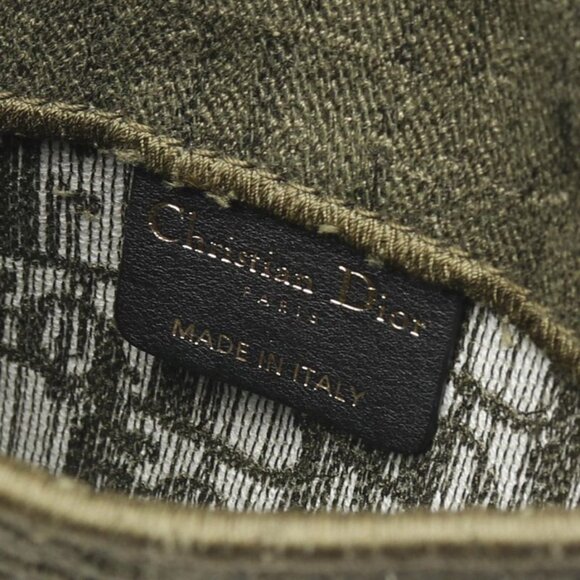 Dior Waist Bag Saddle Black Khaki Canvas - Picture 4 of 10